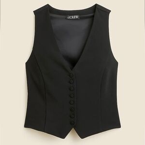 J. Crew Black Tailored Vest Suze 6 Nwt